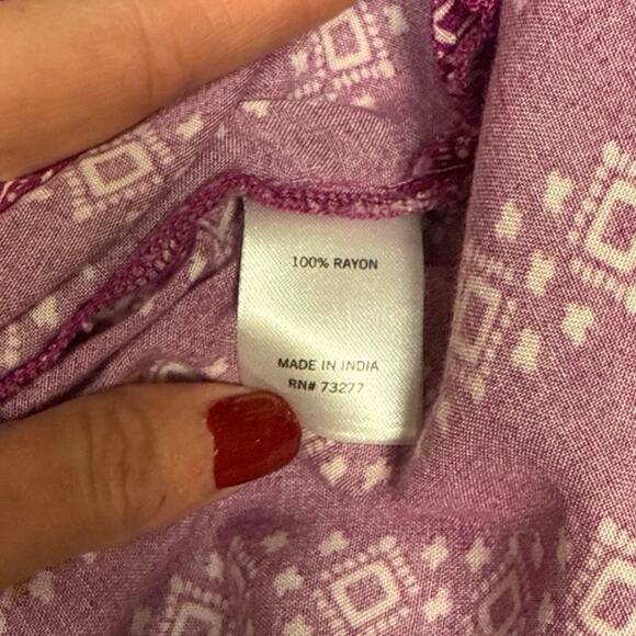 Sonoma Goods for Life Women’s Purple BOHO Tunic Tank Top Size Medium - Picture 9 of 9